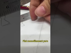 Fios de monofilamentos sintéticos de forma plana, de poliamida de nylon