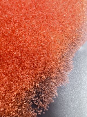qualidade  Orange Plastic Blasting Media 0.5mm  Round Polyamide Polishing Sands fábrica