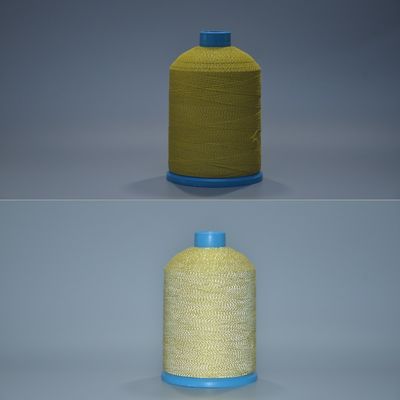 Fios reflectores amarelos resistentes aos raios UV com revestimento de contas de vidro