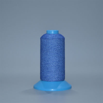 Fio refletor de cor azul de 0,20 mm bordados de fios de costura refletores