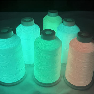 150D 2mm Glow Dark Yarn Glow Green In The Dark Knitting Wool (Glória em Lata de tricô escura)