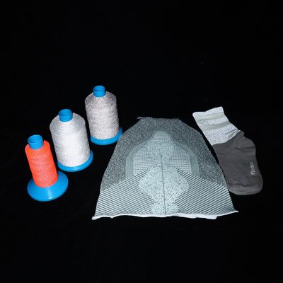 0.20mm bordado de fio refletor poliéster personalizar cor