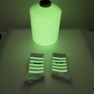 150D FDY Glow In The Dark Knitting Yarn Fios de costura fluorescentes
