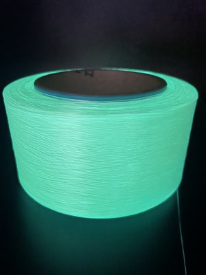 Poliéster Fluorescente de tricô Fio Calçado Branco Superior Brilhante