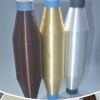 220D 0,15 mm Poliéster bordado Fio Monofilamento de cor marrom