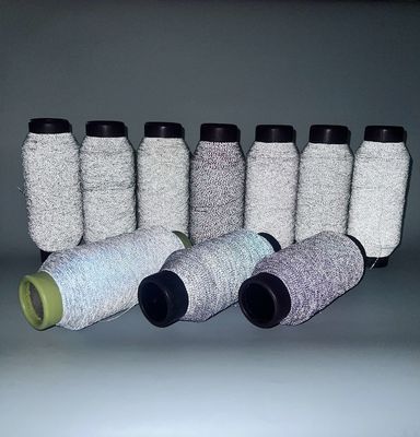 210D Fios de High Reflective Soft Reflective Sewing Thread Fios de bordado reflectivo