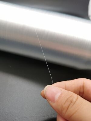 Manga trançada PET preto puro Mono Filament Yarn tricô Tecelagem Monofilamentos Poliéster Filamentos Expandiveis Manga trançada