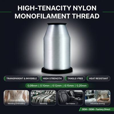 0.15MM 0.18MM 0.20MM 100G 200G 400G 1000G Nylon Polyamide MONO Yarn Factory Venda direta
